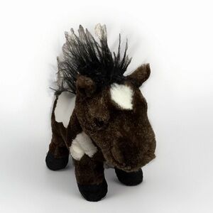 Webkinz Ganz Pinto the Brown and White Horse Plush Stuffed Animal No Code HM147